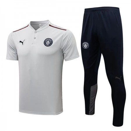 Manchester City Trainings Polo 2022-23 Lichtgrijze Manchester City Trainings Polo 2022-23 Lichtgrijze